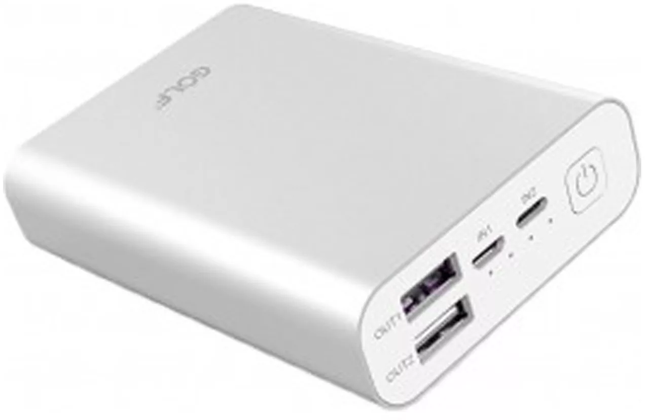 Повербанк GOLF EDGE X3 10000 mAh silver - фото 1