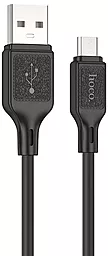 Кабель Hoco X90 Cool Silicone USB-A - micro USB 12w 2.4a 1м cable Black - фото Кабель Hoco X90 Cool Silicone USB-A - micro USB 12w 2.4a 1м cable Black