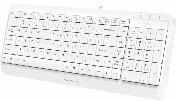 Клавиатура A4Tech Fstyler FK15 USB White - фото 5
