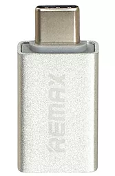 OTG-переходник Remax RA-OTG Lesy M-F Type-C -> USB-A 3.0 Silver - фото OTG-переходник Remax RA-OTG Lesy M-F Type-C -> USB-A 3.0 Silver