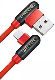 Кабель Luxe Cube Game USB-A - Type-C 10w 1м cable Red (8886668686136) - фото Кабель Luxe Cube Game USB-A - Type-C 10w 1м cable Red (8886668686136)