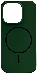 Чехол Silicone Case Full Fine Ring MagSafe для Apple iPhone 16 Pro Atrovirens - фото Чехол Silicone Case Full Fine Ring MagSafe для Apple iPhone 16 Pro Atrovirens