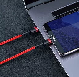 USB Кабель Baseus Cafule 60W 3A 2M USB Type-C Cable Red (CATKLF-H09) - мініатюра 3