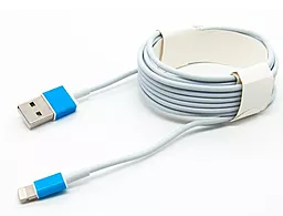 USB Кабель Dengos USB Lightning 3м Білий (PLS-L-3M-WHITE)