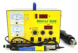 Паяльная станция трехканальная, термовоздушная, с ЛБП Baku BK-909 (фен, паяльник, встроенный блок питания, 700 Вт) - фото Паяльная станция трехканальная, термовоздушная, с ЛБП Baku BK-909 (фен, паяльник, встроенный блок питания, 700 Вт)