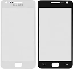 Корпусное стекло дисплея Samsung Galaxy S2 I9100 White