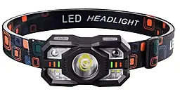 Налобный фонарик Bailong Police XS-09-LM+6SMD (аккумуляторный) с датчиком движения - фото Налобный фонарик Bailong Police XS-09-LM+6SMD (аккумуляторный) с датчиком движения