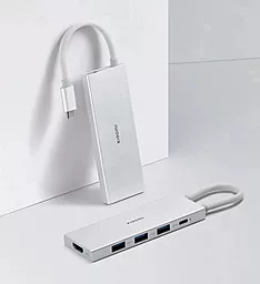 USB Type-C хаб Xiaomi Docking Station USB Type-C 5-in-1 White - миниатюра 3