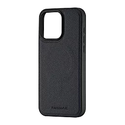 Чехол Jinduka Leather Case with MagSafe  для  iPhone 15 Pro Max  Black