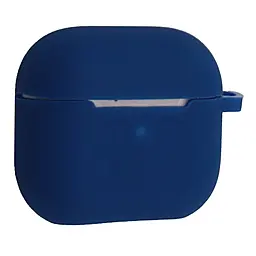 Силіконовий чохол з карабіном для AirPods 3/Hoco EW76, EW43 Blue - фото Силіконовий чохол з карабіном для AirPods 3/Hoco EW76, EW43 Blue