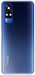 Задняя крышка корпуса Vivo Y51 (2020 December) со стеклом камеры, Original Titanium Sapphire - фото Задняя крышка корпуса Vivo Y51 (2020 December) со стеклом камеры, Original Titanium Sapphire