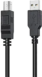 Кабель (шлейф) HP USB 2.0 AM/BM 3м черный (DHC-PT100-3M)