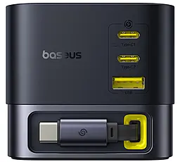 Мережевий зарядний пристрій Baseus Super GaN 100w PD 2xUSB-C/USB-A ports charger + USB-C cable black black (P10164001123-00) - фото Мережевий зарядний пристрій Baseus Super GaN 100w PD 2xUSB-C/USB-A ports charger + USB-C cable black black (P10164001123-00)