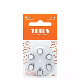 Батарейки Tesla Zn Air ZA-13 6шт 1.4 V