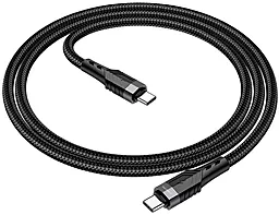 Кабель Borofone BU35 USB Type-C - Type-C 60w 3a 1.2м PD cable Black - миниатюра 2 Кабель Borofone BU35 USB Type-C - Type-C 60w 3a 1.2м PD cable Black - миниатюра 2