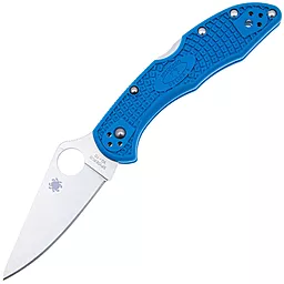Нож Spyderco Delica 4 Flat Ground Blue (C11FPBL) - фото Нож Spyderco Delica 4 Flat Ground Blue (C11FPBL)