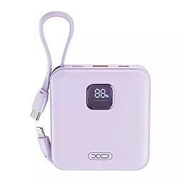 Повербанк XO PR235 10000 mAh 22.5W PD/QC Purple - фото Повербанк XO PR235 10000 mAh 22.5W PD/QC Purple