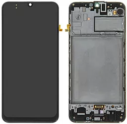 Дисплей Samsung Galaxy M21 M215 з тачскріном і рамкою, оригінал, Black