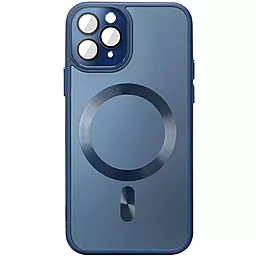 Чехол Epik TPU+Glass Sapphire Midnight with MagSafe для Apple iPhone 12 Pro Max Deep Navy
