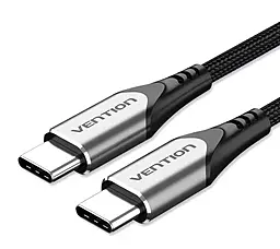 Кабель Vention USB Type-C - Type-C 60w 3a 2м PD cable Black (TADHH) - фото Кабель Vention USB Type-C - Type-C 60w 3a 2м PD cable Black (TADHH)
