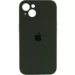 Чехол Silicone Case Full Camera for Apple IPhone 14 Plus Pine Green