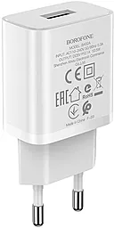 Сетевое зарядное устройство Borofone BA52A Gamble 2.1a home charger white - фото Сетевое зарядное устройство Borofone BA52A Gamble 2.1a home charger white