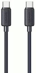 Кабель Usams US-SJ696 USB Type-C - Type-C 60w 3a 2м PD cable Black - фото Кабель Usams US-SJ696 USB Type-C - Type-C 60w 3a 2м PD cable Black
