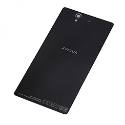 Задняя крышка корпуса Sony Xperia Z C6602 L36h / C6603 L36i / C6606 L36a со стеклом камеры Black - фото Задняя крышка корпуса Sony Xperia Z C6602 L36h / C6603 L36i / C6606 L36a со стеклом камеры Black