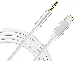 Аудио кабель EasyLife MH025 AUX mini Jack 3.5 mm - Lightning M/M сable 1 м white