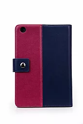 Чехол для планшета Tuff-Luv Manhattan Leather Case Cover with Sleep Function for Apple iPad Mini Navy/Berry Pink (I7_22) - миниатюра 3