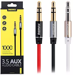 Аудио кабель Remax RL-L100 AUX mini Jack 3.5mm M/M Cable 1 м white (RL-L100) - миниатюра 4