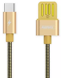 Кабель USB Remax Metal Serpent USB Type-C Cable Gold (RC-080a) - миниатюра 2