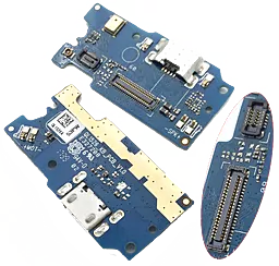 Нижня плата Asus ZenFone 4 Max (ZC520KL) з роз'ємом зарядки і мікрофоном - фото Нижня плата Asus ZenFone 4 Max (ZC520KL) з роз'ємом зарядки і мікрофоном