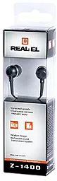 Навушники REAL-EL Z-1400 Black - мініатюра 2