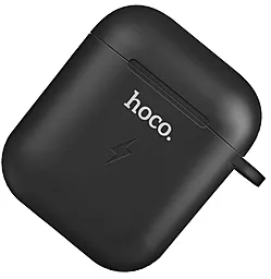 Силиконовый чехол для Apple AirPods HOCO CW22 Black - миниатюра 2
