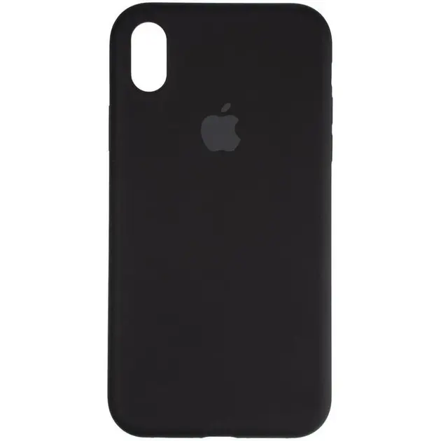 Чехол Silicone Case Full для Apple iPhone XR Black - фото 1