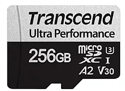 Карта памяти Transcend 256 GB microSDXC UHS-I U3 V30 A2 340S + SD Adapter (TS256GUSD340S)