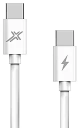Кабель USB PD Grand-X 48W USB Type-C - Type-C Cable White (CC-07)