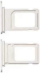 Держатель (лоток) Сим карты iPhone XS Max dual SIM Silver