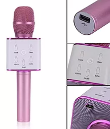 Беспроводной микрофон для караоке NICHOSI Q7 Pink - миниатюра 5