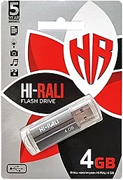 Флешка Hi-Rali 4GB Corsair Series (HI-4GBCORNF) Gray - мініатюра 2
