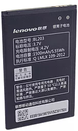 Акумулятор Lenovo A369 IdeaPhone / BL203 (1500 mAh) 12 міс. гарантії - мініатюра 3