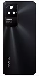 Задняя крышка корпуса Xiaomi Redmi K40S / Poco F4 со стеклом камеры 64MP, c логотипом "POCO" Original Night Black - фото Задняя крышка корпуса Xiaomi Redmi K40S / Poco F4 со стеклом камеры 64MP, c логотипом "POCO" Original Night Black