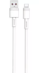 Кабель USB XO NB-Q166 Quick Charge 5a USB Type-C Cable White