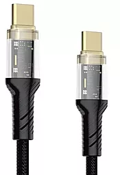 Кабель Walker C950 USB Type-C - Type-C 60w 3a 1м PD cable Black