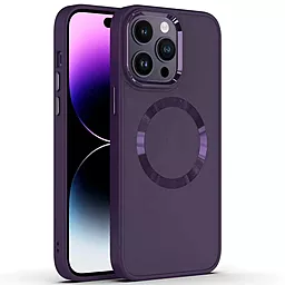 Чехол Epik Bonbon Metal Style with MagSafe для Apple iPhone 15 Pro Dark Purple
