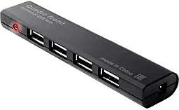 USB-A хаб Defender Quadro Promt 4xUSB 2.0 Black (83200) - мініатюра 2