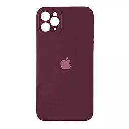 Чохол Silicone Case Full Camera Square для Apple iPhone 11 Pro Max Marsala