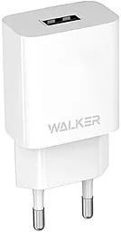 Сетевое зарядное устройство Walker WH-26 2.1a USB-A charger white