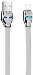 Кабель Hoco U14 Steel man USB-A - Lightning 12w 2.4a 1.2м cable Gray - фото Кабель Hoco U14 Steel man USB-A - Lightning 12w 2.4a 1.2м cable Gray